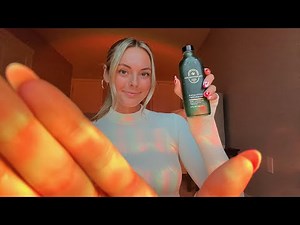 ASMR | Face, Neck & Shoulder Massage Roleplay | Lotion & Oil Sounds