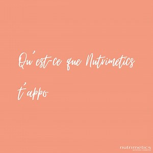 1K views · 33 reactions | Nutrimetics, c'est bien plus qu'une marque...