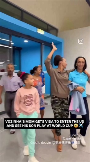 Cape Verde GK, Vozinho's Mum finally got her visa to watch her son at the World Cup. Football memories ❤️