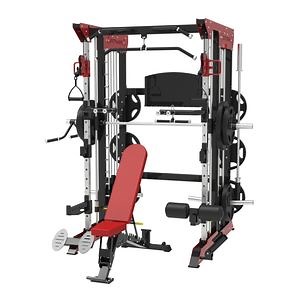 [Hot Item] Sample Customization Customized Plywood Packing Cable Crossover Machine Multifunctional Trainer Squat Rack with CE