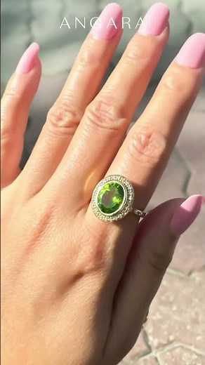 August Birthstone | Peridot Jewelry | August Birthday Jewelry | Angara Jewelry | Angara.com #shorts