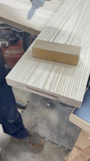 Gluing some ash boards together to make one board 23” x 162”. #woodworkers #woodworkingcommunity #woodworkingfun #woodworkingideas #woodworkerfamily | Wildman Design Co.