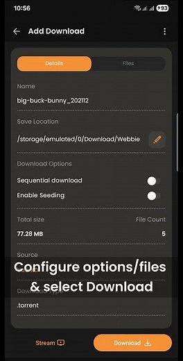 Download a .torrent file with Webbie