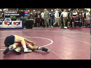 70 kg R1 - Tim Navarrete (Redding Amateur WC) vs Cyler Sanderson (NLWC)