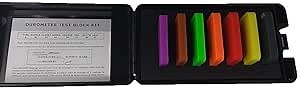Durometer Test Block Calibration Kit Hardness Standards For Type A Durometers With 7 Different Durometer Color Block