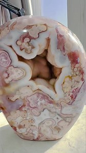 Pink amethyst geode ornaments👍👍 #crystal #pinkamethyst | SD Crystal