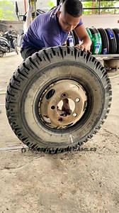 Just 2 days after installing this brand new tire, it was back in the shop. The inner tire went flat, and after checking, we found the cause. A tiny nail. Since this is a tube type tire, even a small puncture can deflate it fast. Proper inspection and quick repair matter, especially for tube type setups. #Tubetyperepair #tirevlog #g3tiresandservices #Vulcanizing #tireguy | Harold Larita Damiles