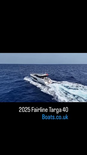 Today we caught some great footage of our due in soon first used Fairline Targa 40. It was a bit choppy, but as you can see no issue for this boat. Online now with boats.co.uk £699,950 ex vat lying in Cala D’Or - Call 📞 01702 258885 for more information | Boats.co.uk