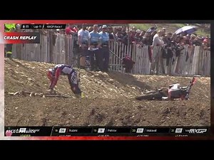 Forato crash | MXGP Race 1 | MXGP of France 2023 #MXGP #Motocross