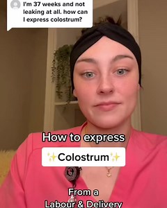 18K views · 100 reactions | Replying to @Fariha How to express Colostrum from a Labour & Delivery Nurse 擄櫓 For informational purposes only #labouranddeliverynurse #newmom #registerednurse #oxytocin #pregnant #pregnantlife #postpartumbody #labour #childbirth #colostrum #breastfeed #breastfeedingjourney #inducinglabor #storingmilk #lactationconsultant #lactation #newborn #tonguetie #nicu #preemie #gestationaldiabetes #midwife #doulasoftiktok | Nurse Sydney | Facebook