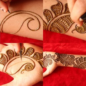 69K views · 10K reactions | Latest unique peacock shape Mehndi Design for Front hands | Amisha Arts | Facebook