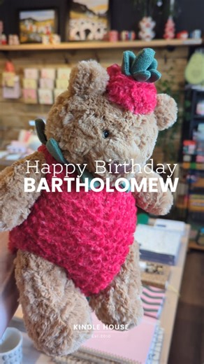 Happy Birthday Bartholomew Bear  @jellycat #bartholomewbear #bartholomew | Kindle House | Facebook