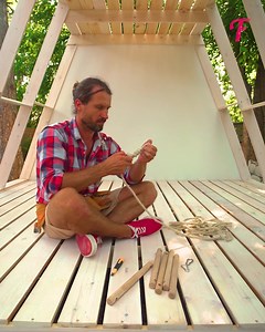 Man's DIY project results in a stunning two-story playhouse. | Fabiosa Hearty