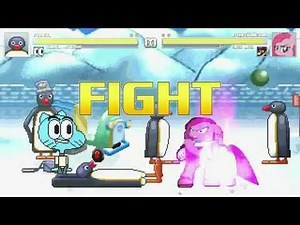 AN Mugen Request #633: Pingu & Gumball VS Pinkamena & Super Mario