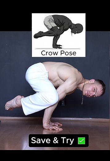 Step by Step!☝️ Want to learn calisthenics skills? 👉 check my bio #crowpose #calisthenics #workout #gymnastics #tutorial
