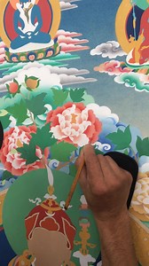 Shading | thangka painting studio | Norbulingka Institute