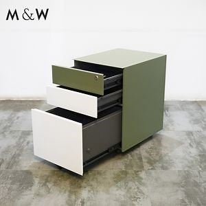 [Hot Item] M&W Under Desk 3 Drawer Cabinet Small Mobile Storage Cabinet Movable Mobile Pedestal