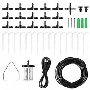 Moistenland Drip Irrigation Kit Accessories for Solar Automatic Drip Irrigation System, SWP301-A