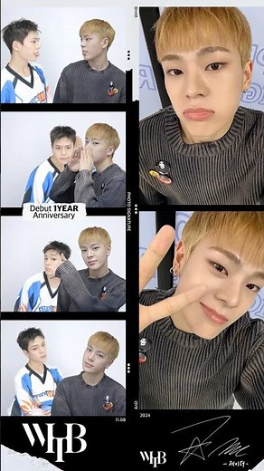 PHOTO SIGNATURE X WHIB Debut 1st Anniversary 🎂 #WHIB #휘브 #JAYDER #제이더
