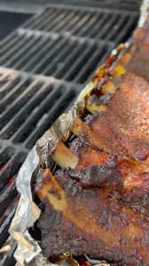 18K views · 288 reactions | Ribs simmered in a foil boat rather than wrapping completely so the ribs still take on smoke | GrillinFools.com | Facebook