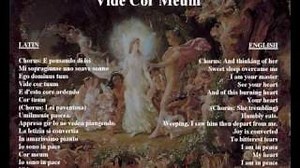 Vide Cor Meum - original libretto in Italian / latin with translation. Chords - ChordU