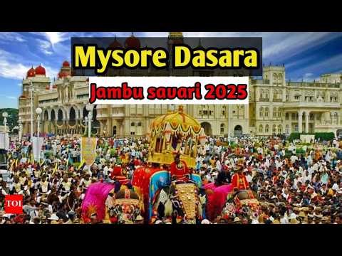 Mysore Dasara 2025 | Grand Jambu Savari Procession | Royal Celebration at Mysore Palace