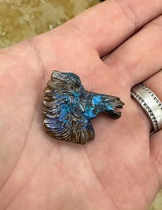 Detailed Boulder Opal Horse Head Carving, Collectable for Horse Riders - Etsy