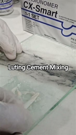 Luting Cement for Dental Crown Fixation.