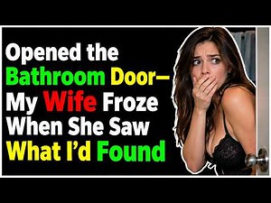 I Opened the Bathroom Door—My Wife Froze When She Saw What I’d Found