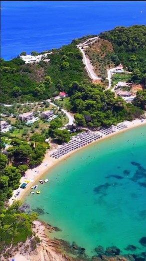 Beautiful bay at Banana Beach at Skiathos island. #BananaBeach #SkiathosIsland