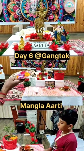 9.3K views · 325 reactions | Mangla Aarti @Gangtok #spiritualretreat #yatra #lalgovinddas #sikkim #bhagvat #katha | Lalgovinddas | Facebook
