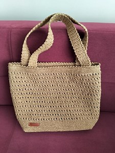 Handmade Crocheted Paper Yarn Tote Bag – Natural Beige - Etsy Canada