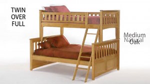 Amazon.com: Night & Day Ginger Full Over Full Bunk Bed Natural : Home & Kitchen