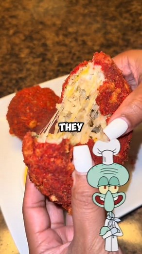 Hot Cheeto Boudin Balls😋 . . #easyrecipe #cook #squidward #usa | Squidward.cooks