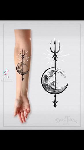Trident of Poseidon Tattoo❤️ #doctats #tridenttattoo #poseidontattoo #tattooideas #tattoo #tattooartist | Raven Santos
