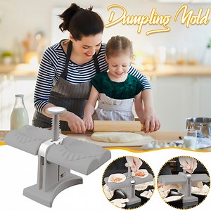 Dumpling Maker Empanada Maker Press Semi-automatic Double Head Dumpling Maker Machine Pierogi Maker Press Pie Maker Dumpling Press Mold Kitchen Accessories