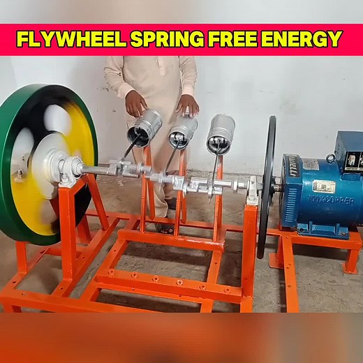 Flywheel Spring Generator: Create Your Own Free Energy Machine