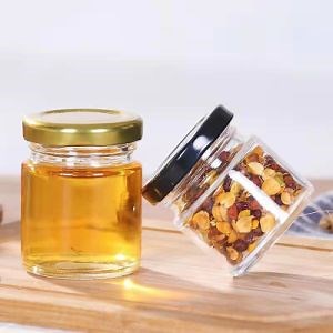 [Hot Item] 1oz 30ml Small Round Glass Honey Jelly Glass Jars for Wedding Spices Party Favors