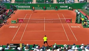 Backhand passing shot 󾌧😎 | Rafael Nadal The Champion