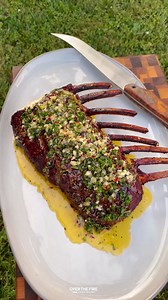 Grilled Venison Rack with Wild Herb Butter 🦌🌿🔥 | Over The Fire Cooking by Derek Wolf