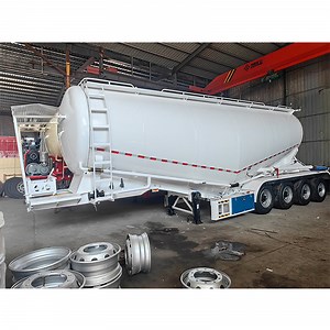 [Hot Item] 4 Axle Cement Tank Semi Trailer Wirh Air Compressor