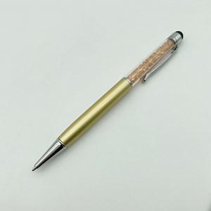 [Hot Item] Colorful Crystal Pen Rubber Screen Touch Stylus Pen Promotion Metal Ball Pen