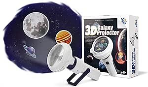 PLAYSTEM 3D Galaxy Projector Portable Planetarium Solar System STEM Kit