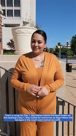 4K views · 33 reactions | Sign1News Gaitrie Persaud wraps up Day 1 of the Rico Harris Hearing. Stay tuned for as Sign1News will be back in the court room tomorrow LIVE for Day 2 of the hearing. | Sign1News | Facebook