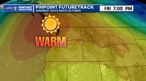 The warm weekend is here! Plenty of sunshine but on KIRO 7 News starting at 4, I'm tracking when the rain and cooler weather return. STREAM: kiro7.com/video/ | Morgan Palmer