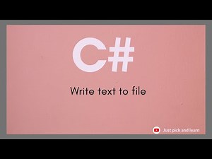 C# Console application - write text to a file | C# Programs | File handling in C#