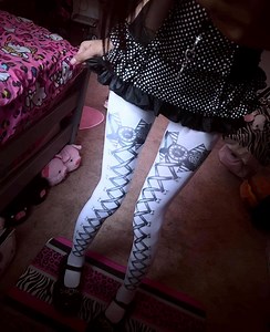 Corset Piercing Bow Tights - Etsy UK