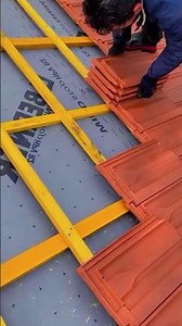 roof tiles installation process #construction #popular #roof #tiles #viralshorts #shorts