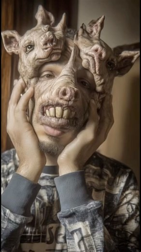 Faces of the Beast 🐗👁️‍🧠 | AI Horror Art#AIart #HorrorVisuals #DigitalNightmare