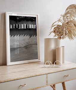 Brighton Beach Bathing Boxes Poster, Melbourne Printable Art, Black and White Wall Art, High Resolution, Large Prints, Beach Print - Etsy UK